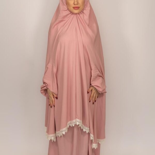 لبس صلاه قطعتين قطن ساده بالاكمام