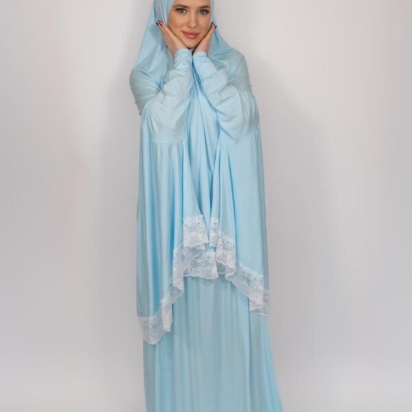 لبس صلاه قطعتين قطن سترتش ساده