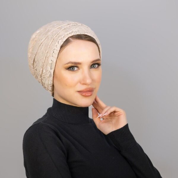 توربان دانتيل مبطن