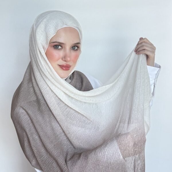 شيله قطن كشمير مدرجه