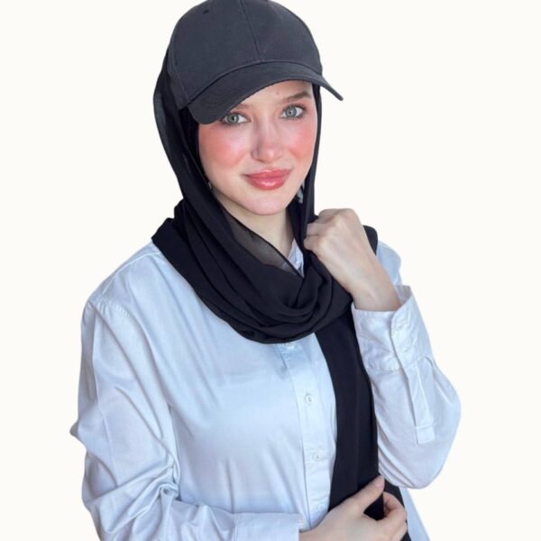 شيله شيفون مع الكاب